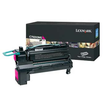 Obrazek Lexmark C792X2MG originální tonerová kazeta, barva náplně purpurová, výtěžnost cartridge 20000 stran