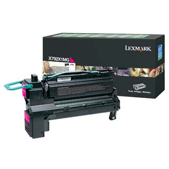 Obrazek Lexmark X792X1MG originální tonerová kazeta, barva náplně purpurová, výtěžnost cartridge 20000 stran