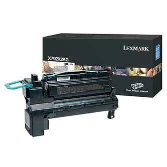 Obrazek Lexmark X792X2KG originální tonerová kazeta, barva náplně černá, výtěžnost cartridge 20000 stran