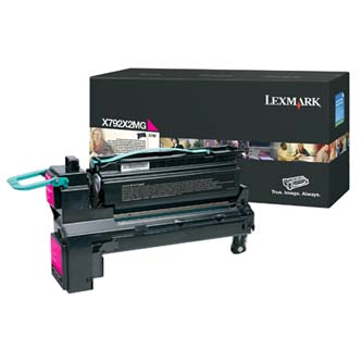 Obrazek Lexmark X792X2MG originální tonerová kazeta, barva náplně purpurová, výtěžnost cartridge 20000 stran