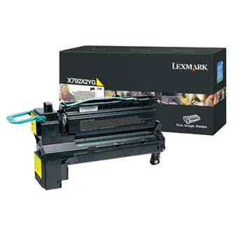 Obrazek Lexmark X792X2YG originální tonerová kazeta, barva náplně žlutá, výtěžnost cartridge 20000 stran