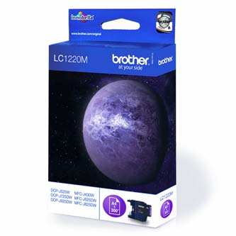 Obrazek Brother LC1220 LC1220M originální inkoustová kazeta, barva náplně purpurová, výtěžnost cartridge 300 stran