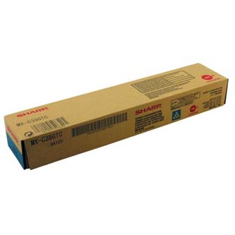 Obrazek Sharp MX-C38GTC originální tonerová kazeta, barva náplně azurová, výtěžnost cartridge 10000 stran