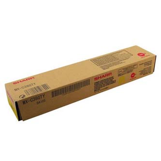 Obrazek Sharp MX-C38GTY originální tonerová kazeta, barva náplně žlutá, výtěžnost cartridge 10000 stran