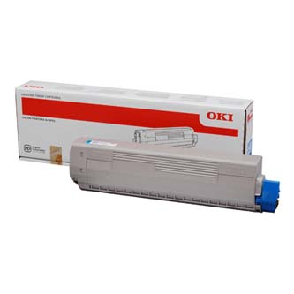 Obrazek Oki C831 44844507 originální tonerová kazeta, barva náplně azurová, výtěžnost cartridge 10000 stran