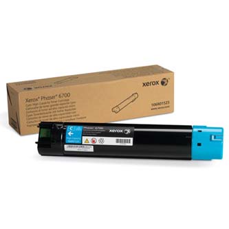 Obrazek Xerox 106R01523 originální tonerová kazeta, barva náplně azurová, výtěžnost cartridge 12000 stran