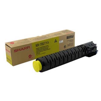 Obrazek Sharp MX70GTYA originální tonerová kazeta, barva náplně žlutá, výtěžnost cartridge 32000 stran